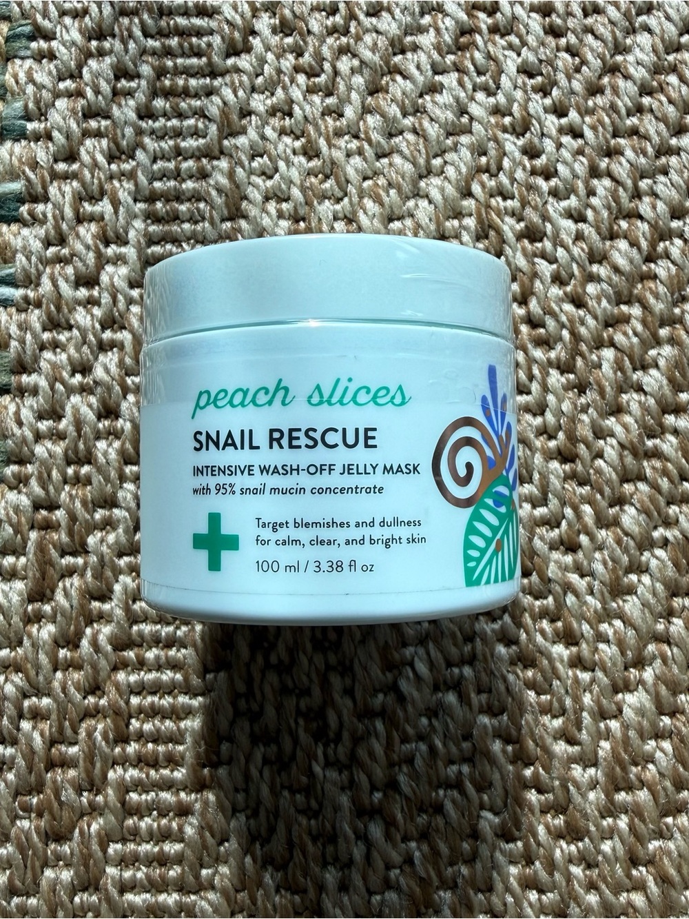 Peach Slices Snail Rescue Intensive Wash-Off Jelly Mask